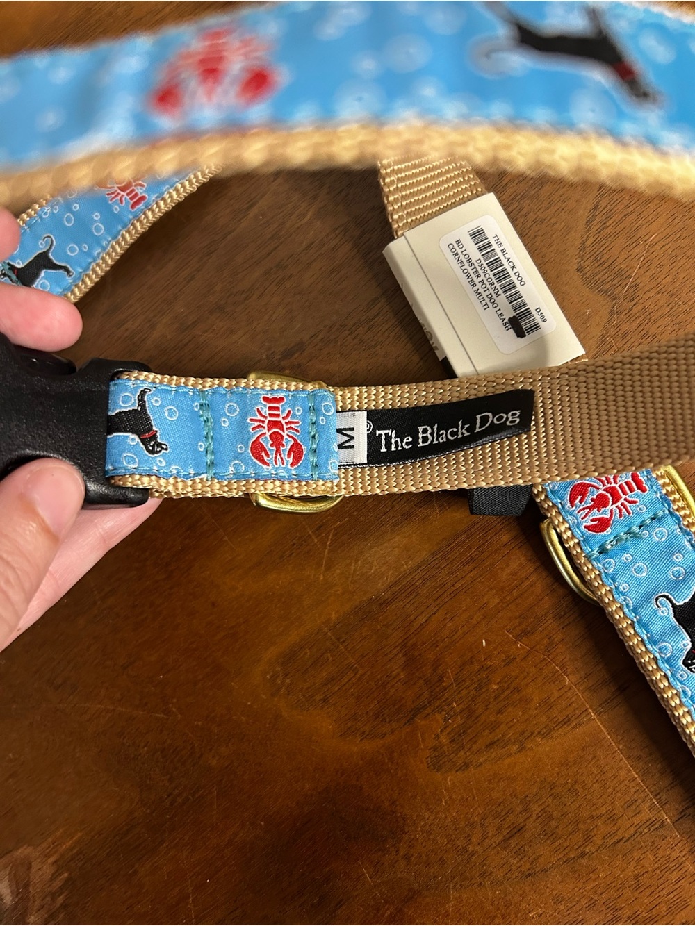 NWT, The Black Dog Lobster & Dog Silhouette Collar and Leash Set - Picture 4 of 7